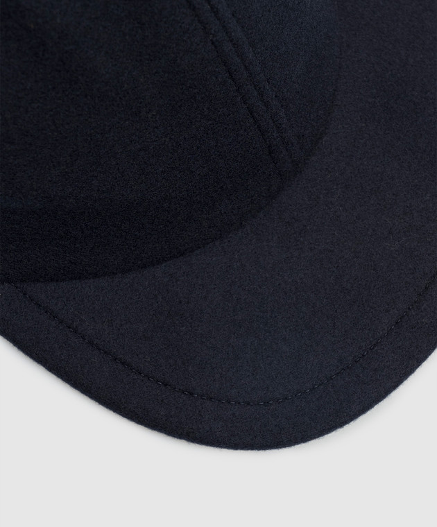 Doriani Cashmere Синя кепка з вовни 191T125T125 зображення 4