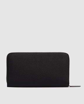 Stefano Ricci Чорний шкіряний гаманець з емблемою PP440GURE