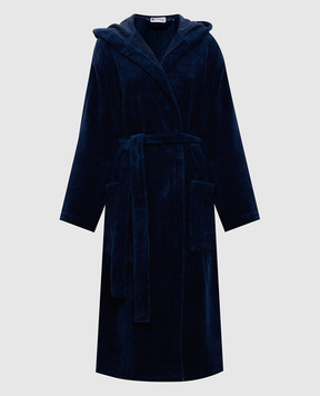 Symbol Home Синій махровий халат з капюшоном BAMBOOSPONGEBATHROBE