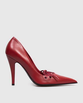 Alexander McQueen Красные кожаные туфли 848266WHABY