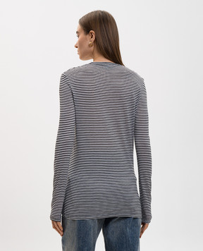 Tom Ford Чорний лонгслів в смужку TSJ632JEX187