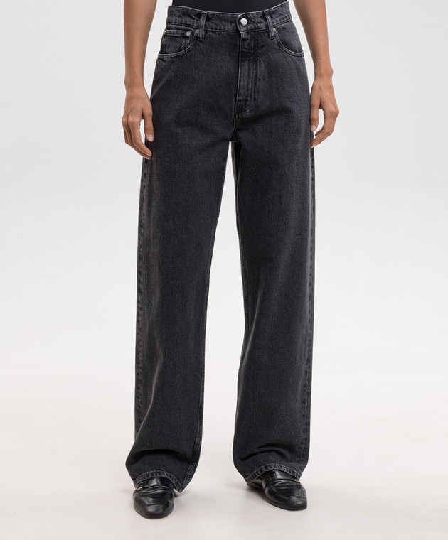 Jil Sander Серые джинсы с нашивкой логотипа J03KA0346J45371 изображение 3