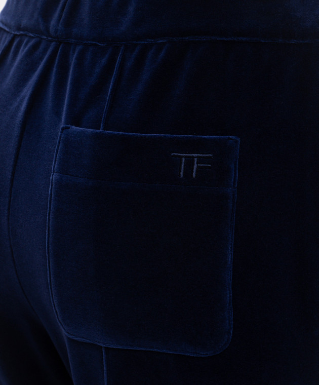 Tom Ford Синие велюровые штаны PAJ180JEX154 изображение 4