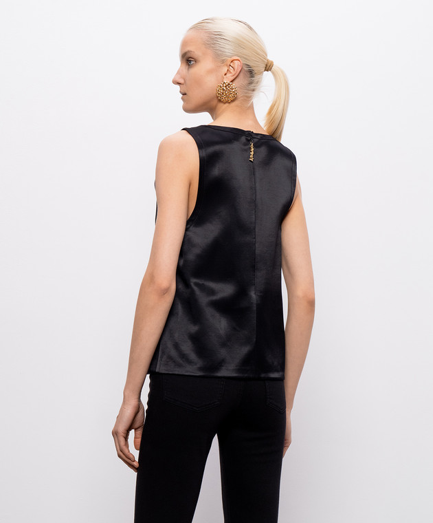 Saint Laurent Черный топ 863984Y1K44 изображение 4