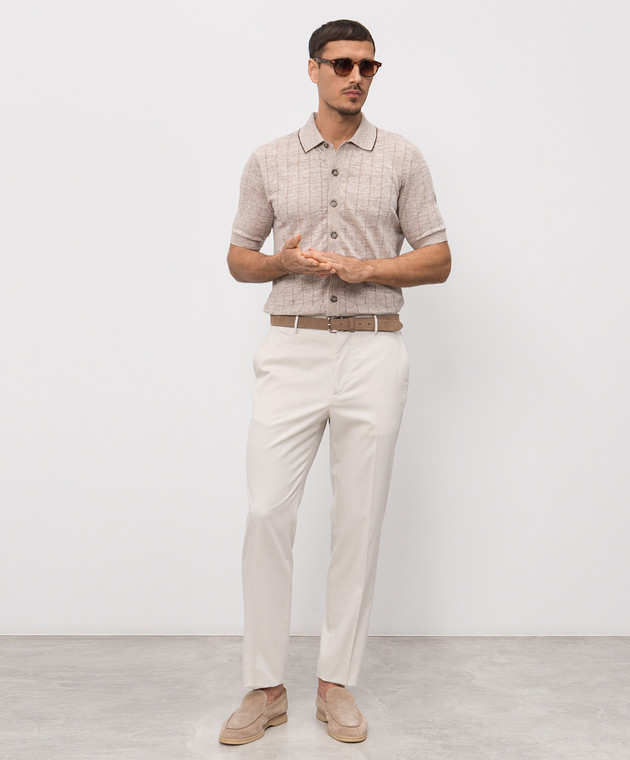 Peserico Бежева сорочка з льоном R59505F129316A зображення 2