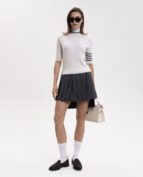 Thom Browne Топ цвета айвори из кашемира FKA532AY2022