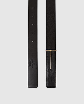 Tom Ford Чорний двосторонній шкіряний пояс WB338LGO033P