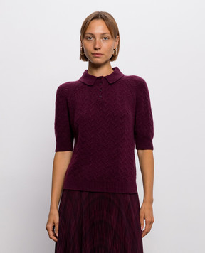 Ermanno Scervino Бордове поло з кашеміру D495L324KFX