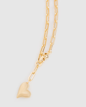 Jenny Bird Золотая цепочка Puffy Heart с позолотой JB1356HPGW