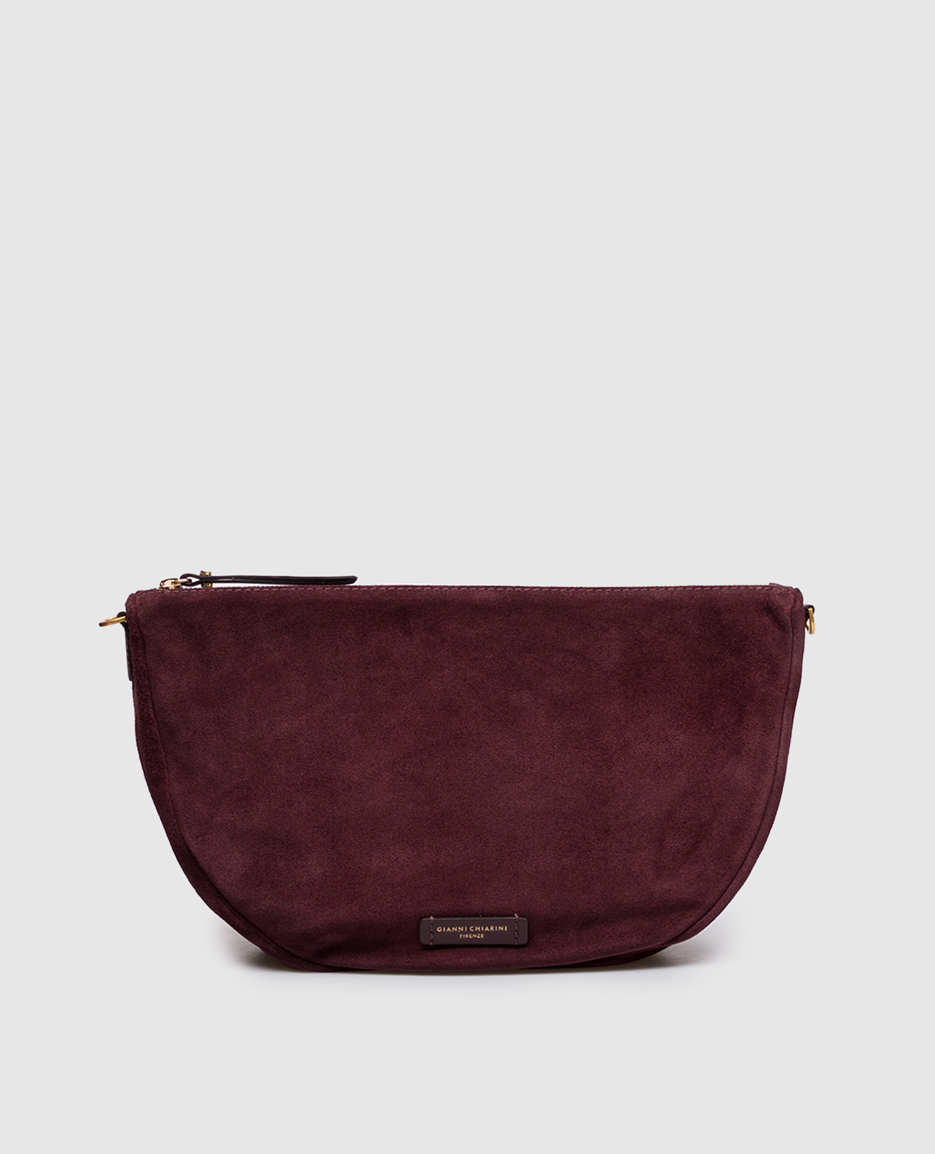 Бордовая замшевая сумка кросс-боди Cleo