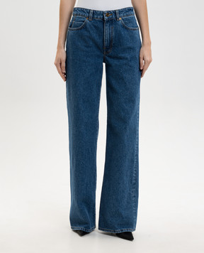 Balmain Синие джинсы с эмблемой GF1MI051DG08