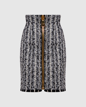 Balmain Твідова спідниця-олівець з вовною HF1LCC22XM15