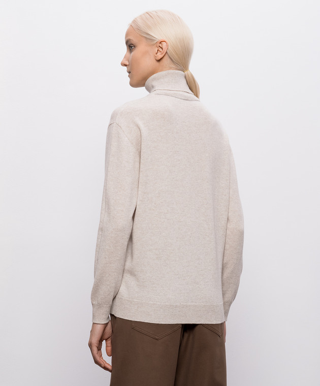 Brunello Cucinelli Бежевый гольф из кашемира M12150103P изображение 4