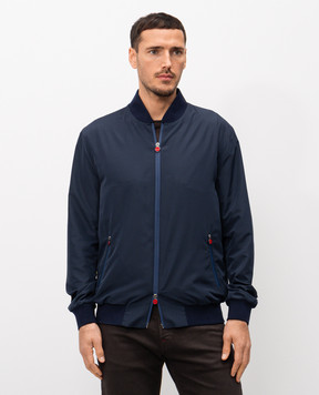 Kiton Синій бомбер UBLMSEAK0741H