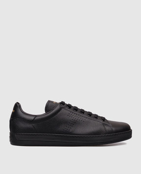 Tom Ford Чорні шкіряні кросівки Warwick J1507LCL045L
