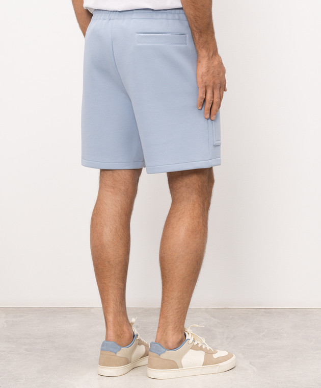 Mackage Блакитні шорти Elwood з фактурним логотипом ELWOODR зображення 4