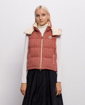 Moncler Пуховий жилет Niverolle з вовною у візерунок L20931A00005599OJ