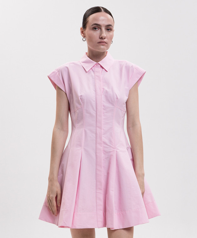 Simkhai Розовое платье-рубашка Clemmie 3261006CF изображение 3
