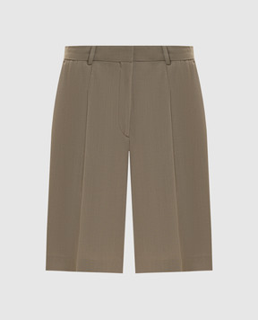 Toteme Коричневі бермуди з вовною 262WRB0455FB0475