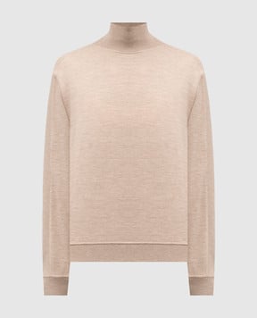 Loro Piana Бежевий светр Lupetto з кашеміру FAN5718