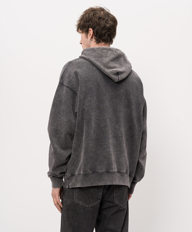 Off-White Сіре худі з принтом логотипа 44MBB085S26F00F зображення 4