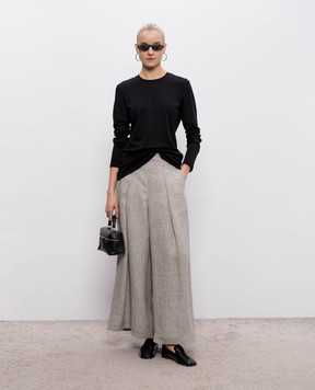 Intoca Чорний лонгслів з бавовни DIOSBASICPOUD45