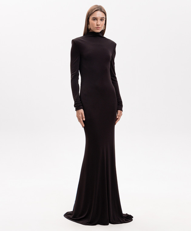 Tom Ford Коричнева сукня максі ABJ906FAX162 зображення 2