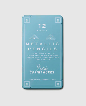 Printworks Набір кольорових олівців Metallic PW00357