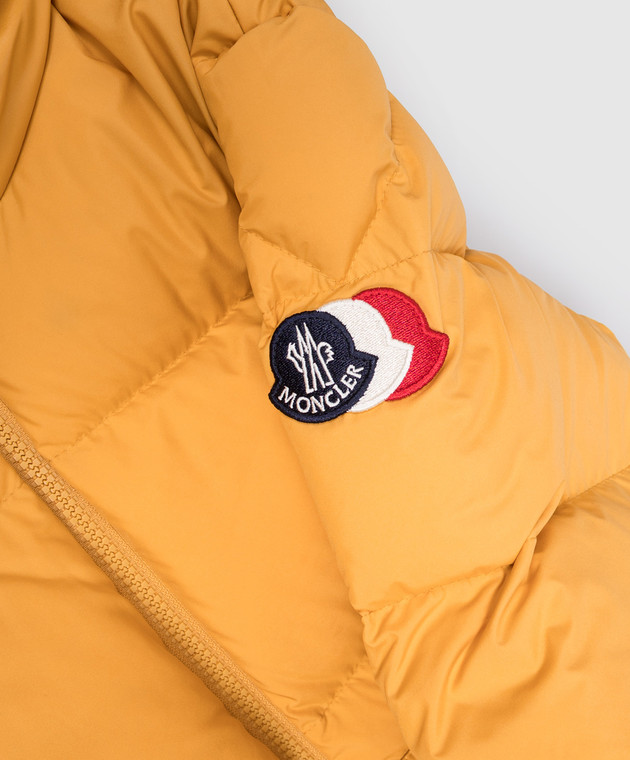 Moncler ENFANT Дитячий жовтий пуховик L29541A00065597YW зображення 3