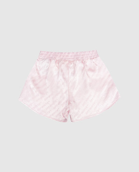 Off-White Дитячі рожеві шорти з візерунком логотипа 44GCB009S26F002