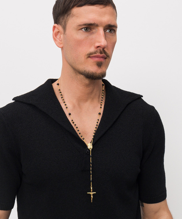 Dolce&Gabbana Ожерелье с подвеской в виде креста оберега WNP7S2W1111 изображение 2