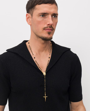 Dolce&Gabbana Ожерелье с подвеской в виде креста оберега WNP7S2W1111