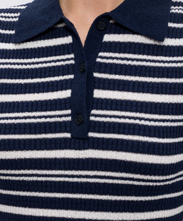 Simkhai Синее поло Averie в полоску 2262215K изображение 5