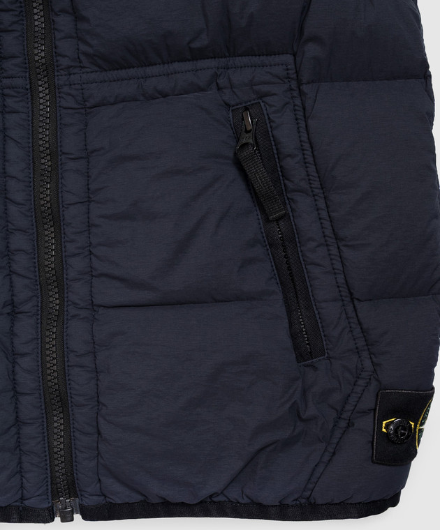 Stone Island Дитячий синій пуховий жилет L2S16G100001S002814 зображення 3