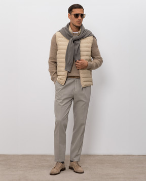 Brunello Cucinelli Бежевий пуховий жилет MV4081797