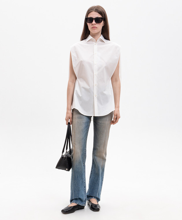 Maison Margiela MM6 Синие джинсы с винтажным эффектом S62LB0213M30055 изображение 2