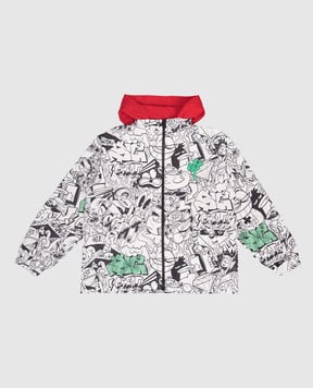 Sprayground Дитяча біла куртка Create Your World SPY1417