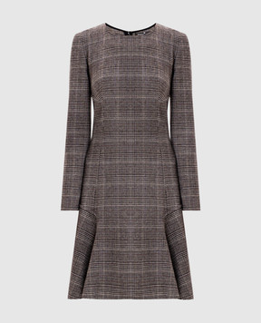 Ermanno Scervino Сукня з вовни в клітинку D492Q362ZHY