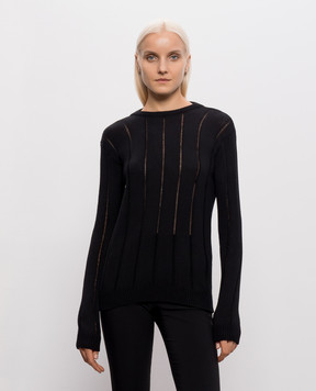 Ann Demeulemeester Чорний джемпер Nese з кашеміром B0014316KN085