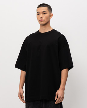 Juun.j Черная футболка Metamorphosis с вышивкой JC6442P205