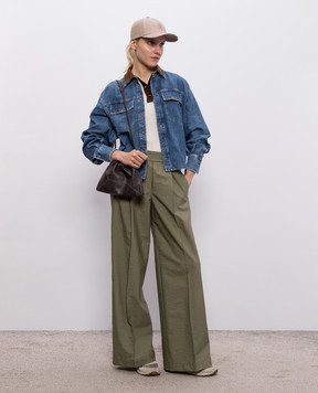 Brunello Cucinelli Зеленые штаны M0F79P8721