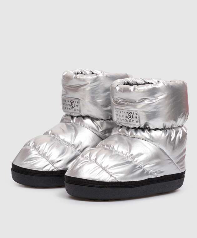 Maison Margiela MM6 Дитячі стьобані чоботи з нашивкою 839493033 зображення 2
