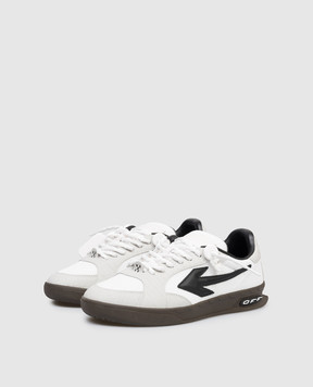 Off-White Белые комбинированные кроссовки End Of Play с эмблемой OMIA2ALS26FAB001