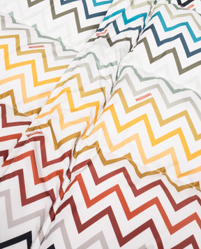 Missoni Дитячий білий пуховик в брендовий принт MZ2H17N0442