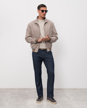 Castangia dal 1850 Сині джинси з вишивкою 5T123S26