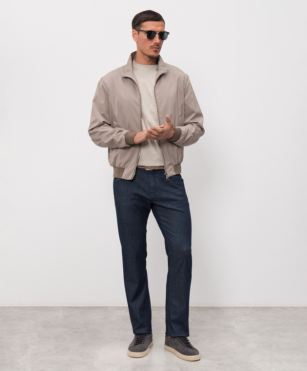 Castangia dal 1850 Сині джинси з вишивкою 5T123S26 зображення 2