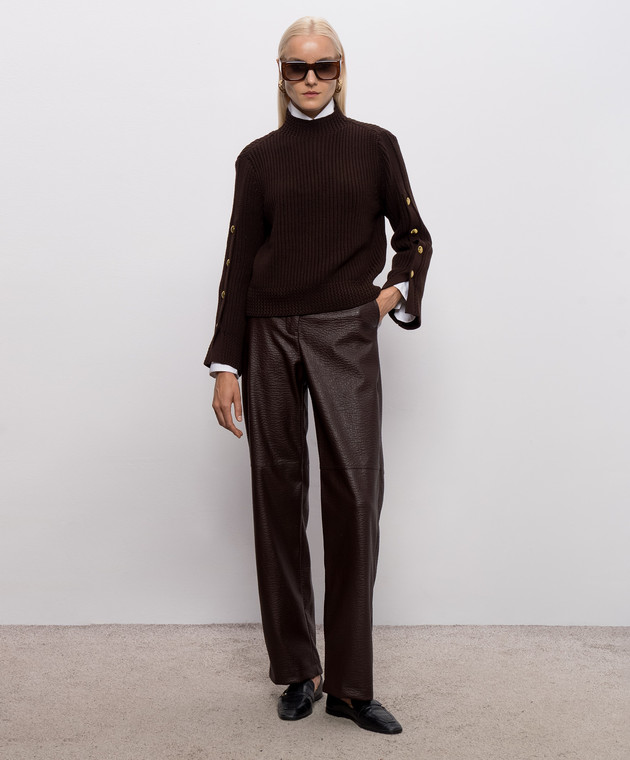 Twinset Коричневый свитер 262TP3170 изображение 2