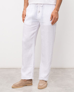 Vilebrequin Білі штани з льону PACP613P