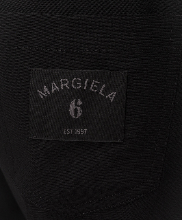 Maison Margiela MM6 Чорні штани з вовною SH0KA0023M36020 зображення 5
