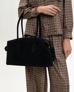 YUZEFI Чорна замшева сумка BRIOCHE BRIOCHEDUFFLE